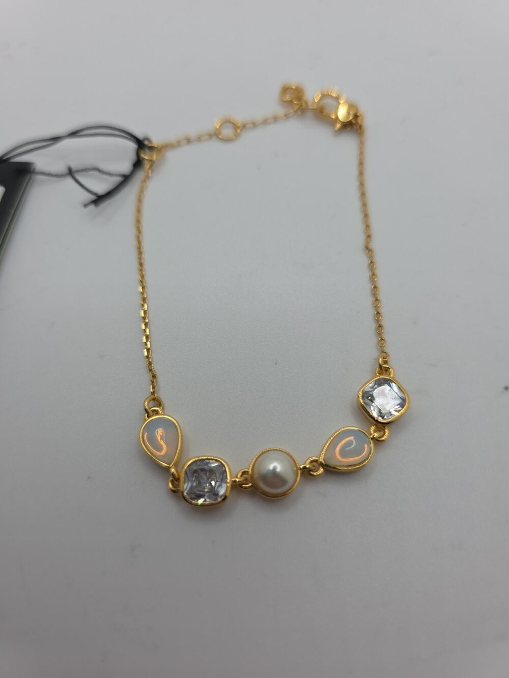 Kate Spade New York Gold-Tone Bubbly Bezel Bracelet Multi Gem